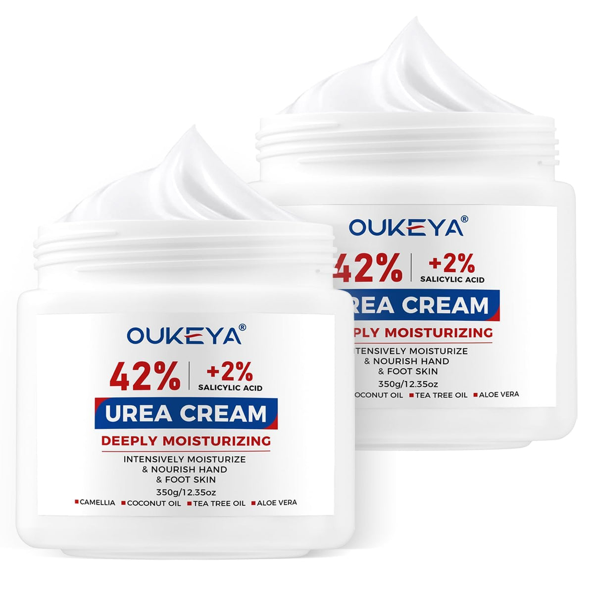 OUKEYA Urea Foot Cream 12.35 oz front view