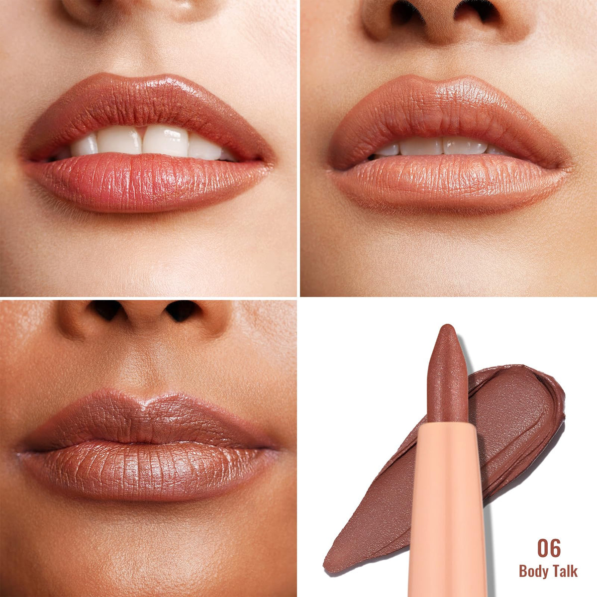 Oulac Brown Lip Liner Pencil in packaging