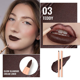 Oulac Brown Lip Liner Pencil packaging with vegan label