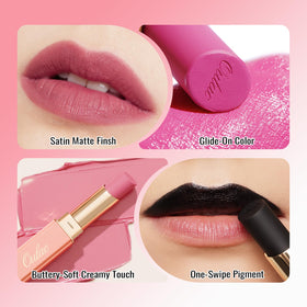 Oulac Lipstick swatch on skin