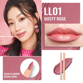 Oulac Waterproof Lipliner Pencil LL01 Dusty Rose retractable tip