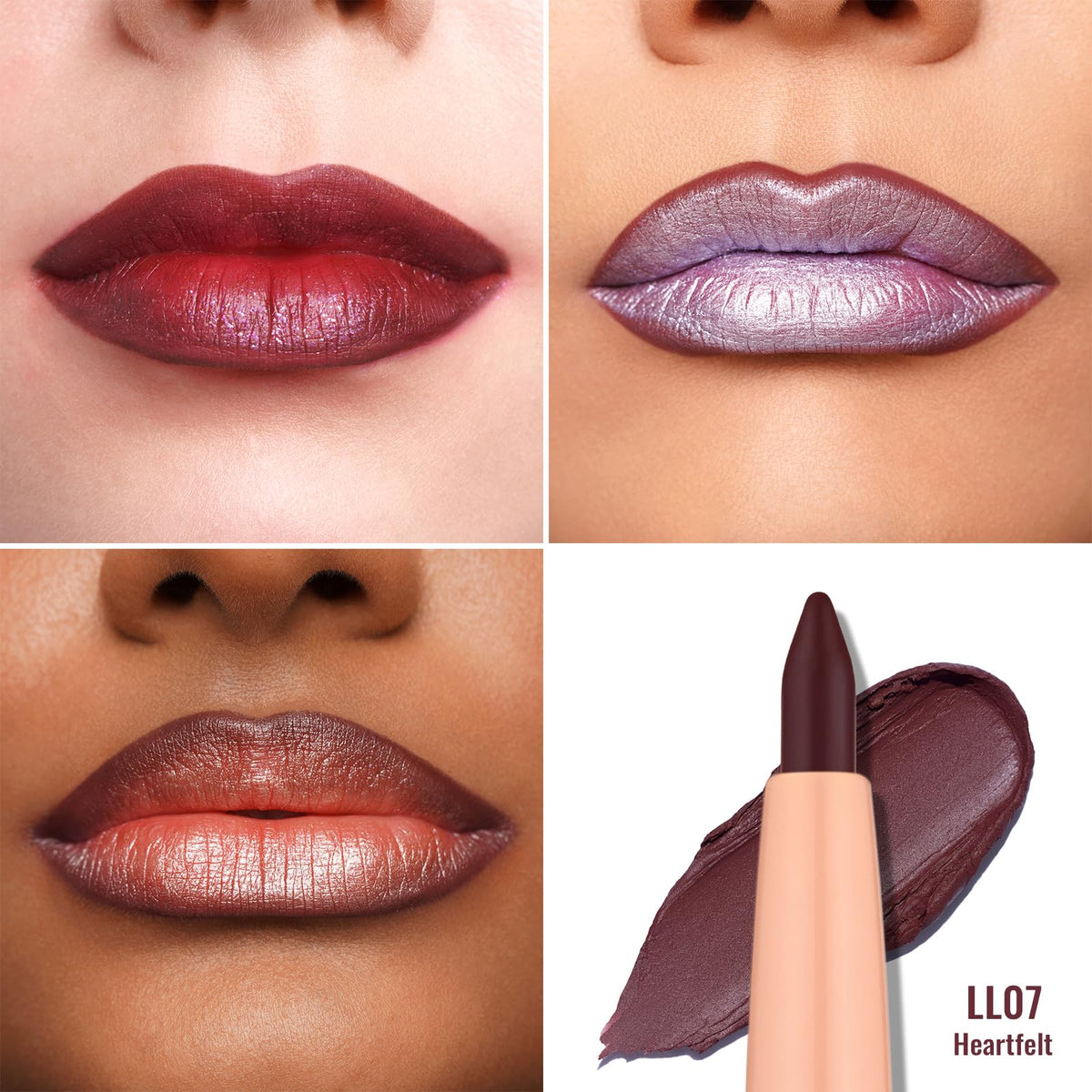 Oulac Waterproof Lipliner Pencil LL07 Heartfelt packaging