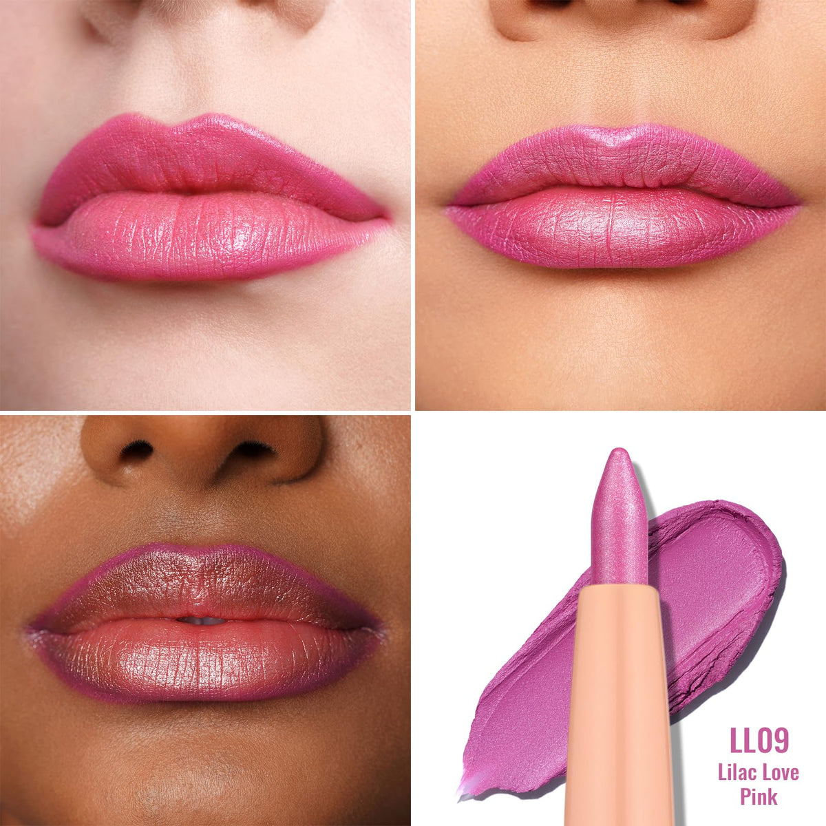 Oulac Waterproof Lipliner Pencil LL09 Lilac Love Pink packaging