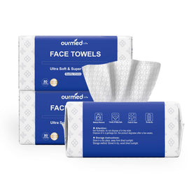 Ourmed Life Clean Face Towels Disposable 240 Ct front view