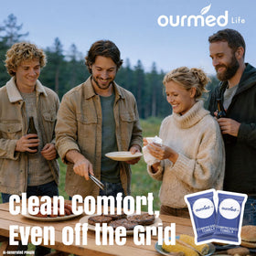 ourmed life compressed towel outdoor use