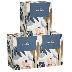 ourmed life Disposable Face Towels 180 Count front view