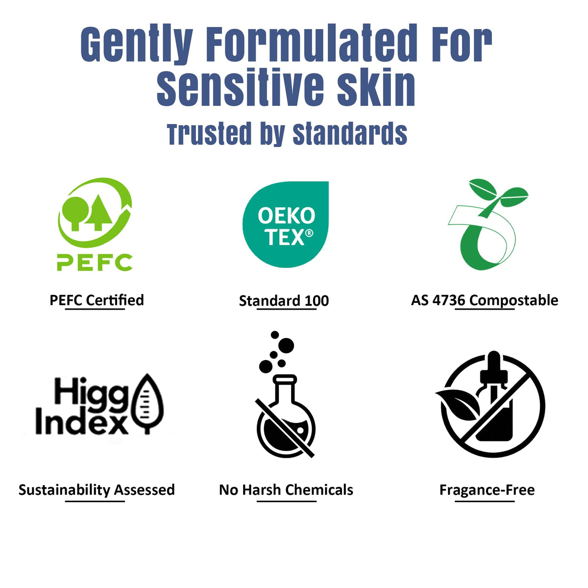 Ourmed Life Disposable Face Towels displayed with natural plant-based fibers