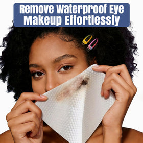 Ourmed Life Disposable Face Towels in use for makeup removal