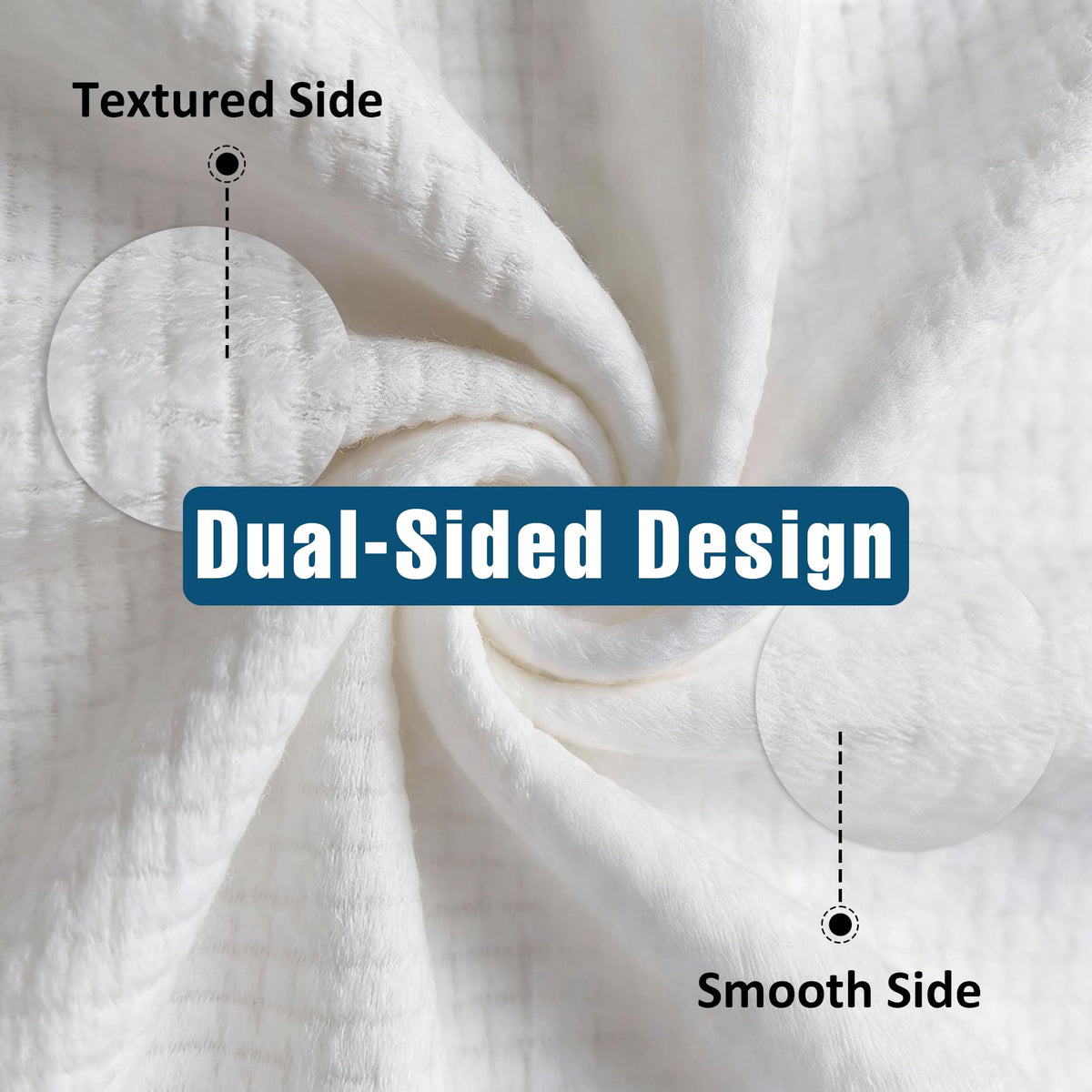 ourmed life Disposable Face Towels XL dimensions on a ruler