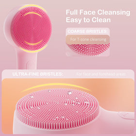 OUTIFUO Facial Cleansing Brush back view with control buttons