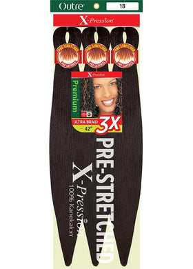 Outre X-Pression Braid 42" 3X Deep Wine 99J front view