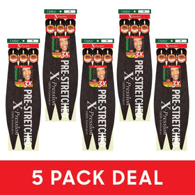 Outre X-Pression Braid packaging with 5 packs