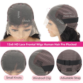 oveflect 30-Inch HD Lace Front Wig on mannequin for styling demonstration