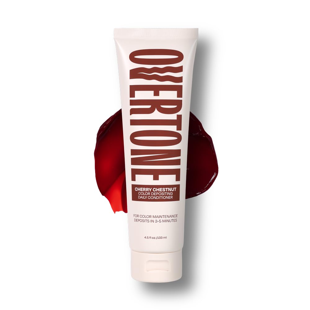 oVertone Cherry Chestnut Color Depositing Conditioner front view