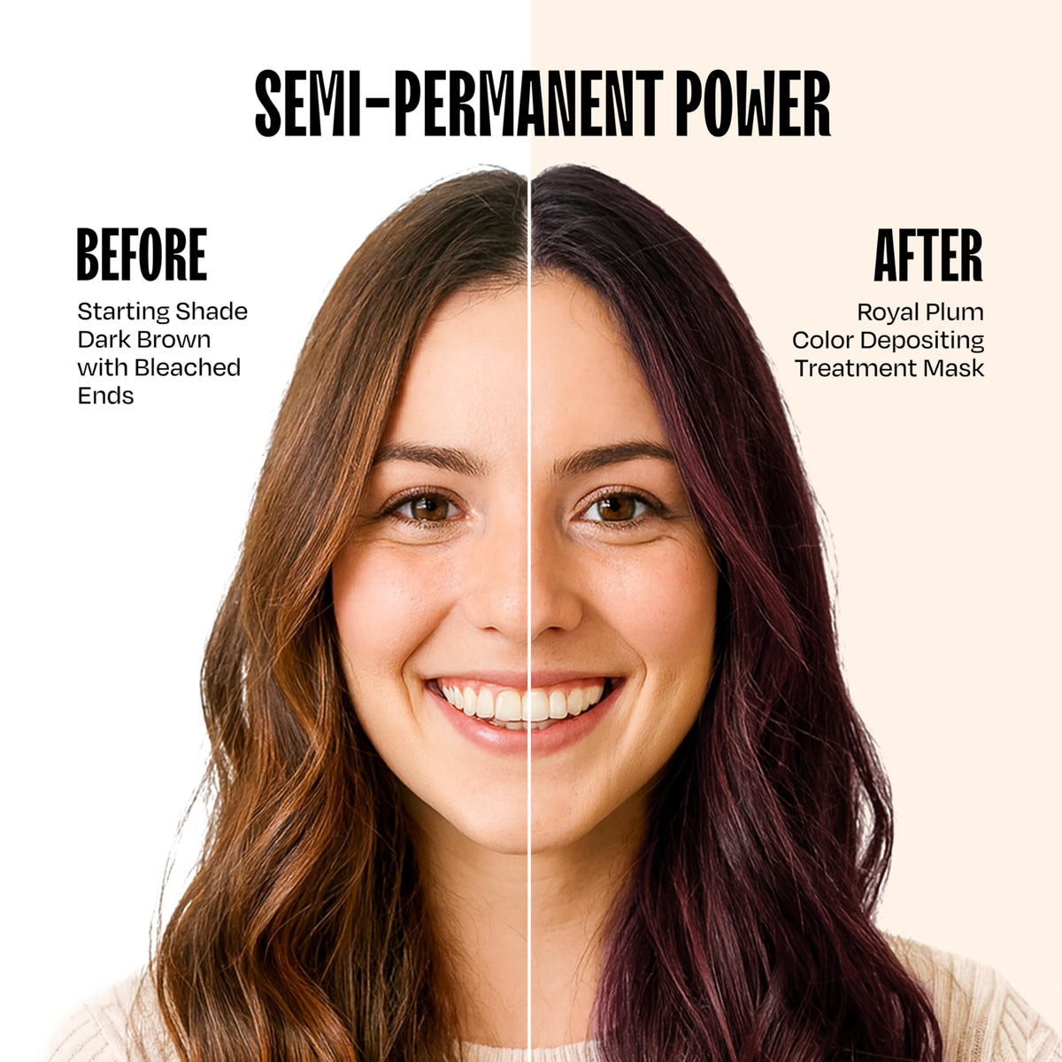 oVertone Cherry Chestnut Hair Mask texture close-up