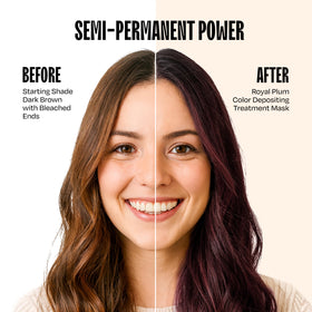 oVertone Cherry Chestnut Hair Mask texture close-up