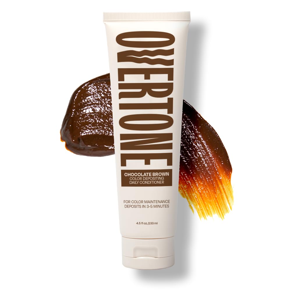 oVertone Chocolate Brown Conditioner front view 150g