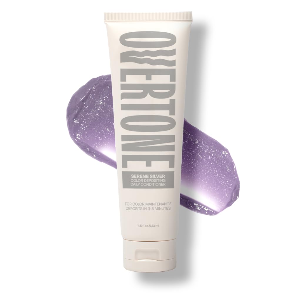 oVertone Color Depositing Daily Conditioner Serene Silver front view