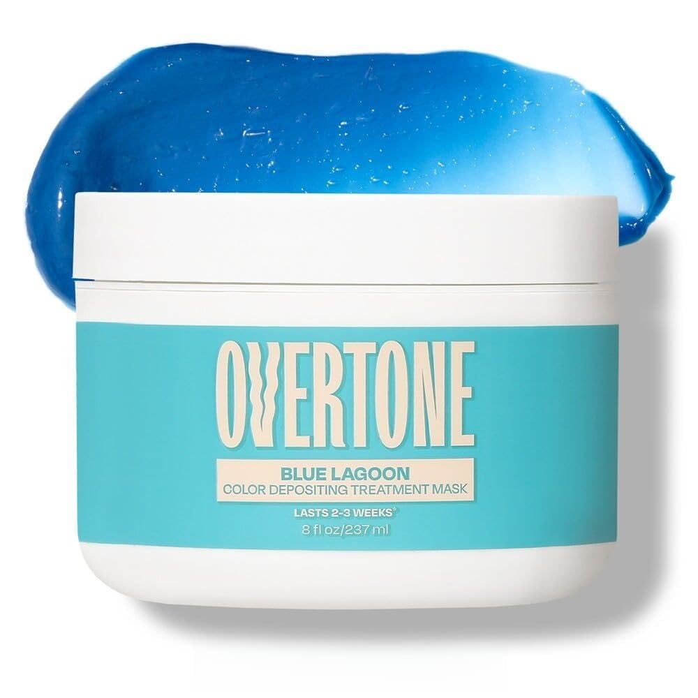 oVertone Color Depositing Hair Mask Blue Lagoon front view