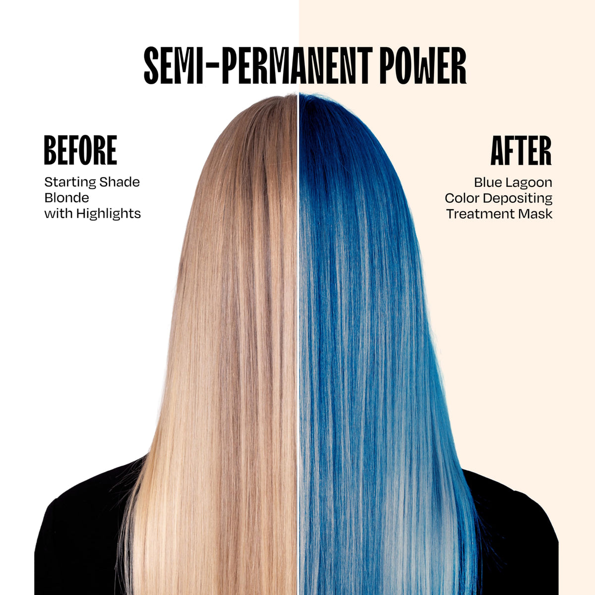 oVertone Color Depositing Hair Mask Blue Lagoon packaging