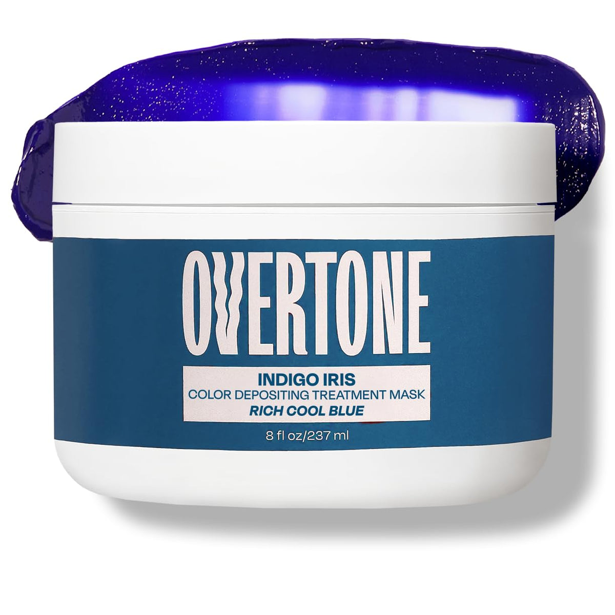 oVertone Color Depositing Hair Mask Indigo Iris front view
