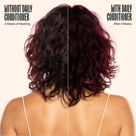 oVertone conditioner applied to wet hair
