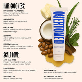 oVertone Cosmic Cobalt Conditioner texture on hand