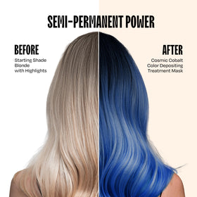 oVertone Cosmic Cobalt Hair Mask texture close-up