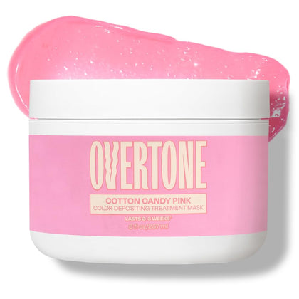 oVertone Cotton Candy Pink Hair Mask front view