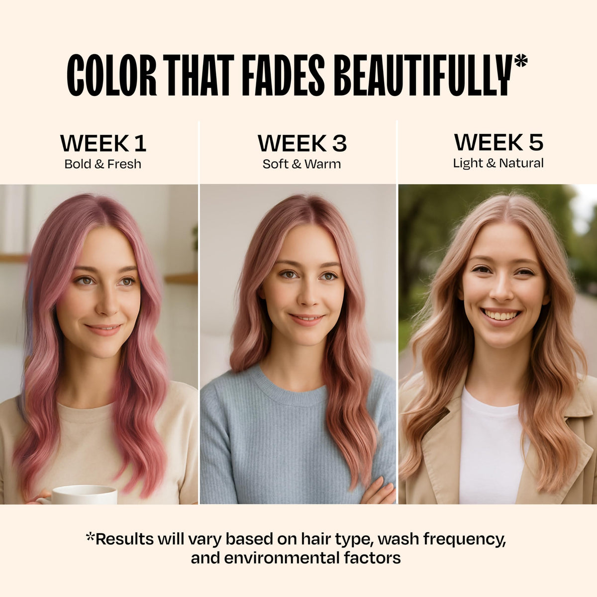 oVertone Cotton Candy Pink Hair Mask in bathroom setting