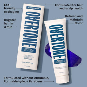 oVertone Daily Conditioner Indigo Iris with shea butter and oils