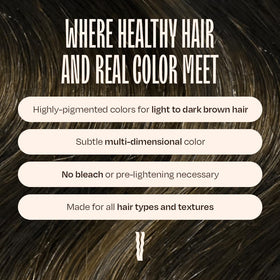 oVertone Espresso Brown Conditioner application on hair