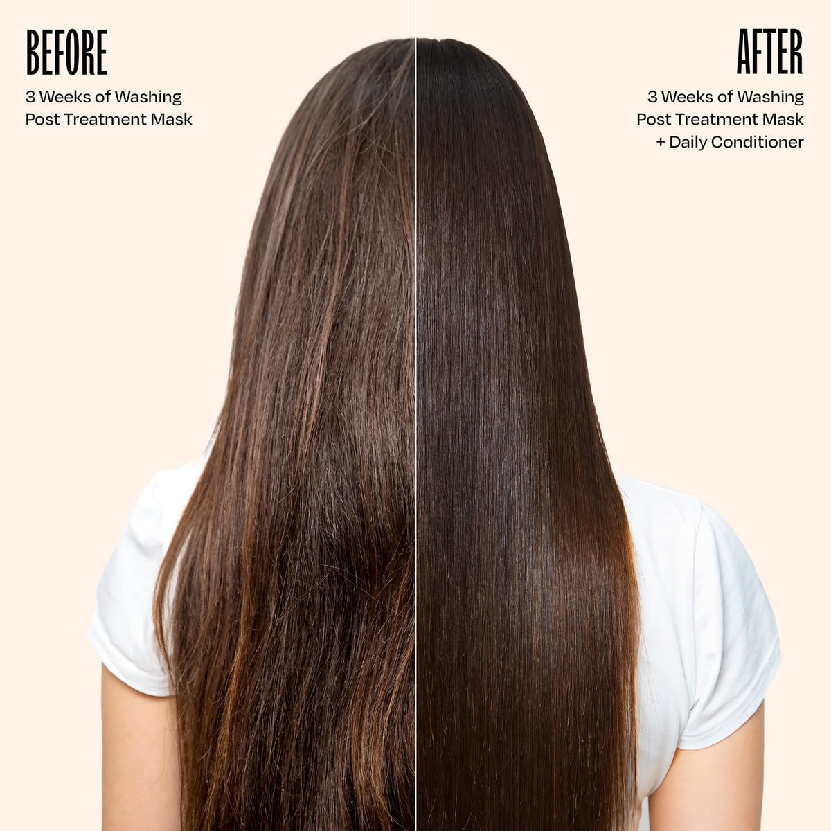 oVertone Espresso Brown Conditioner in a shower setting