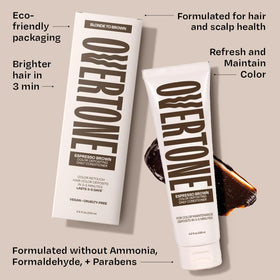 oVertone Espresso Brown Conditioner texture close-up