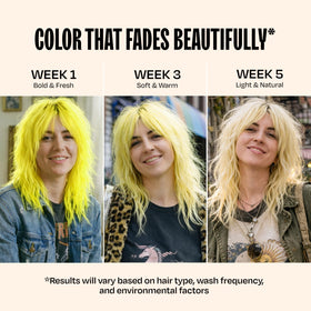 oVertone Extreme Yellow Hair Mask on a bathroom counter