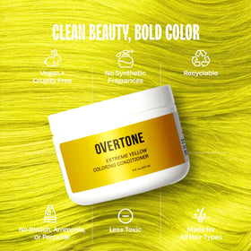 oVertone Extreme Yellow Hair Mask texture close-up
