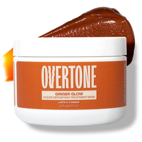 oVertone Ginger Glow Hair Mask front view with packaging