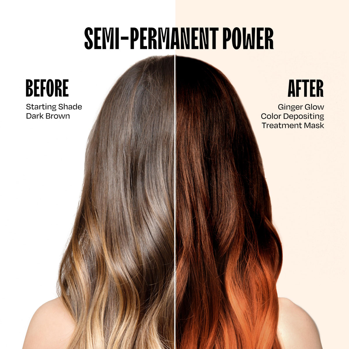 oVertone Ginger Glow Hair Mask texture close-up