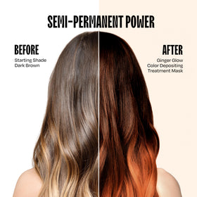 oVertone Ginger Glow Hair Mask texture close-up