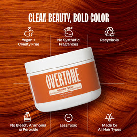 oVertone Ginger Glow Hair Mask with natural oils