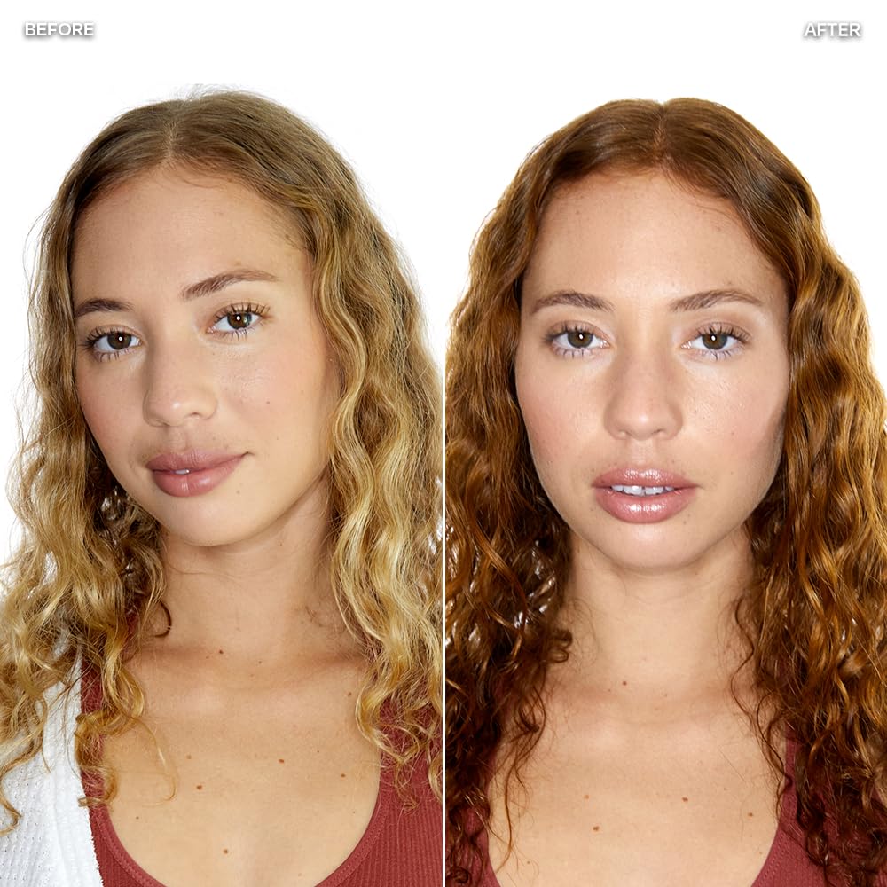 oVertone Golden Brown Daily Conditioner in a bathroom setting