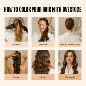oVertone Golden Brown Hair Mask opened