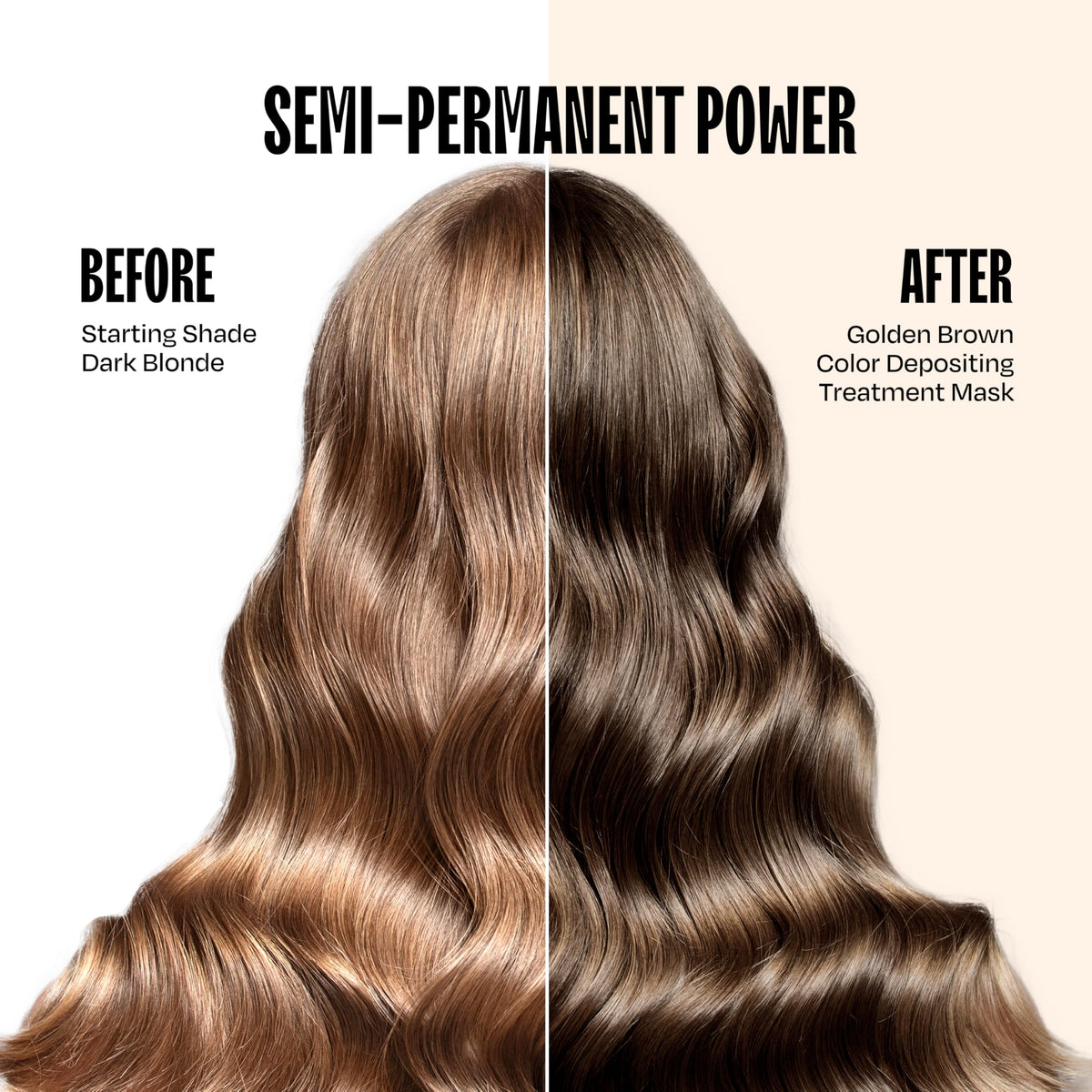 oVertone Golden Brown Hair Mask texture close-up
