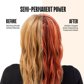 oVertone Golden Copper Hair Mask back view