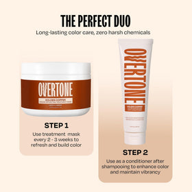 oVertone Golden Copper Hair Mask side view