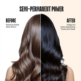 oVertone Indigo Iris Hair Mask packaging side view