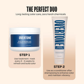 oVertone Indigo Iris Hair Mask texture close-up