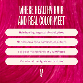 oVertone Magenta Majesty Color Depositing Conditioner in shower setting