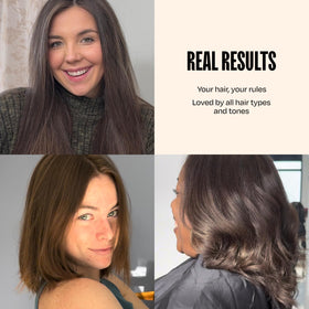 oVertone Mushroom Brown Hair Mask after application results