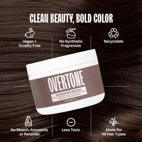 oVertone Mushroom Brown Hair Mask ingredients list